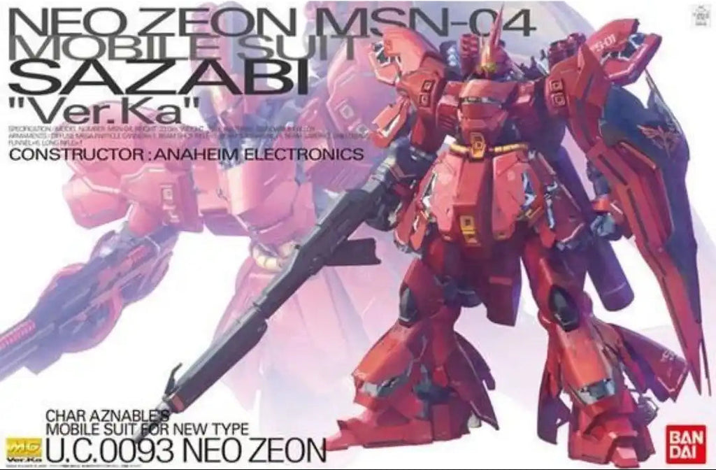 MG 1/100 MSN-04 Sazabi Ver.Ka — box artwork