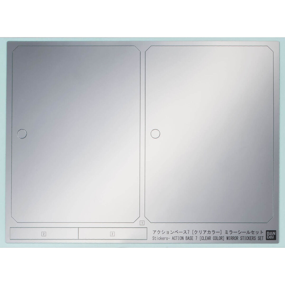Action Base 7 (Clear Color) Mirror Sticker Set