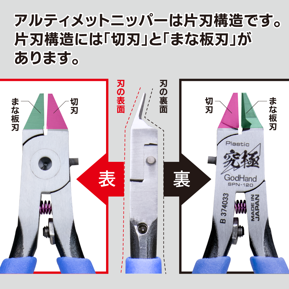 GodHand Precision Nippers SPN-120 (with Protection Cap)
