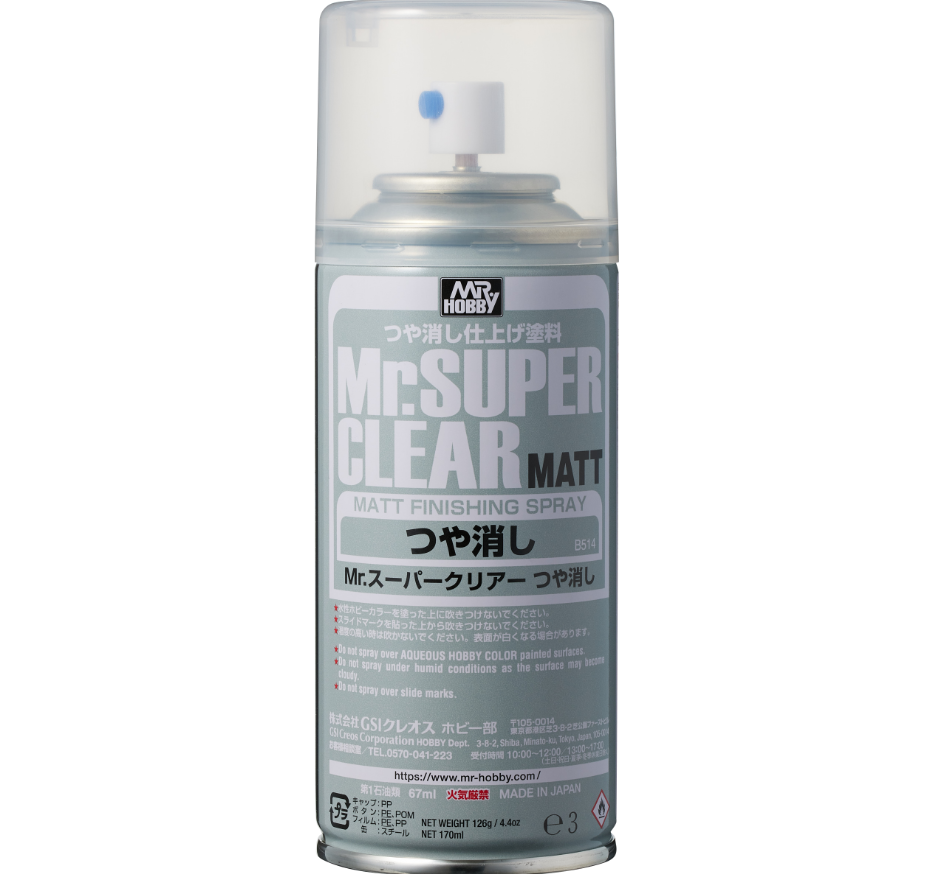 Mr. Super Clear Matt Top Coat Spray