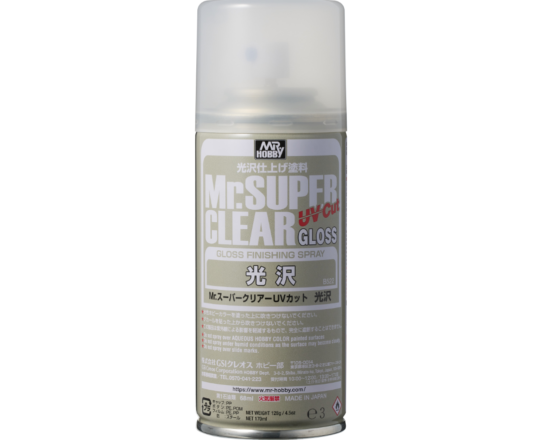 Mr. Super Clear UV Cut Gloss Top Coat Spray