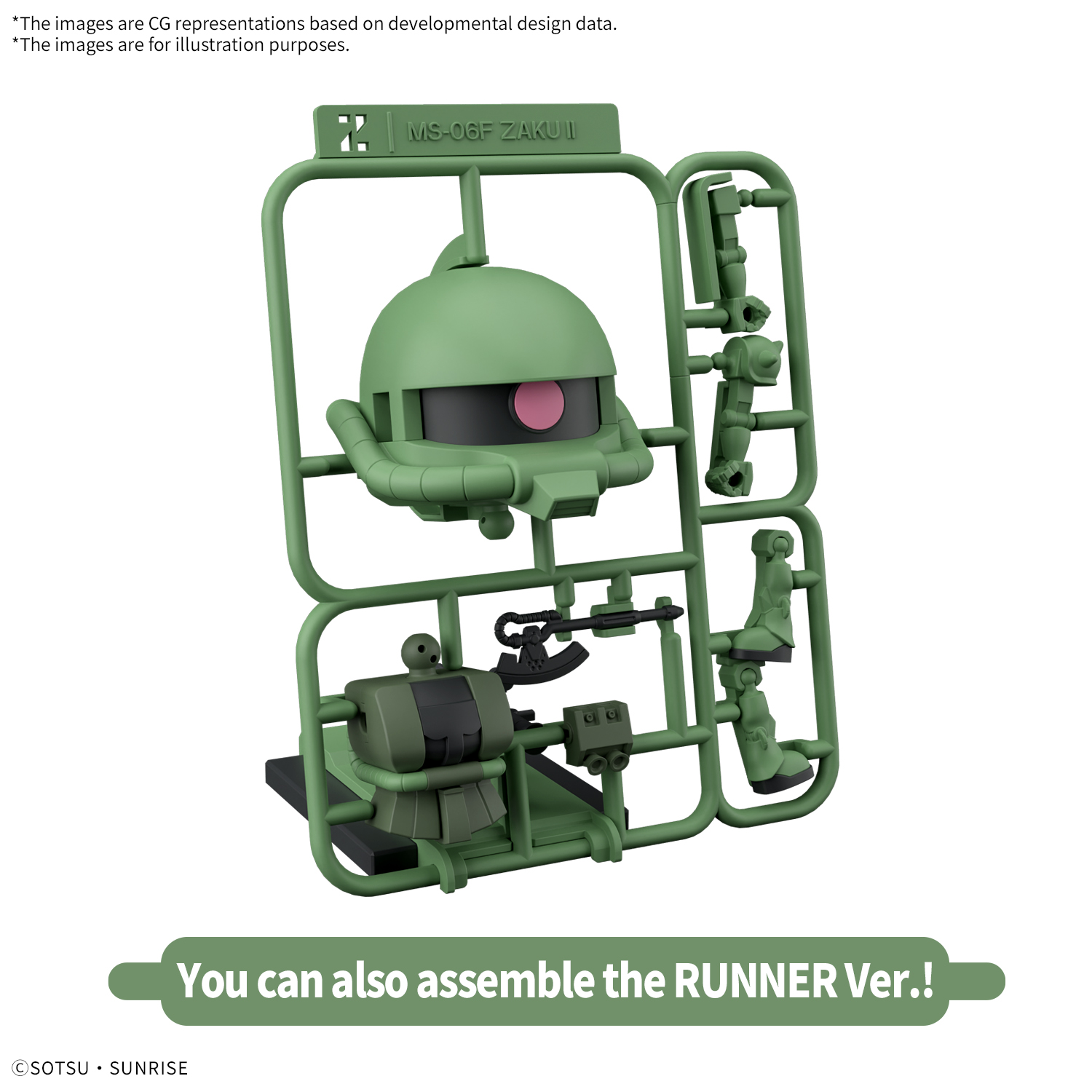 1/1 Zakupla-Kun DX Set (with Runner Ver. Recreation Parts)