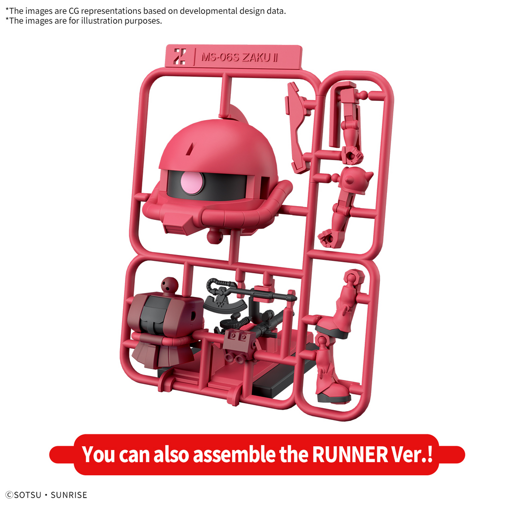 1/1 Charzaku-Kun DX Set (with Runner Ver. Recreation Parts)