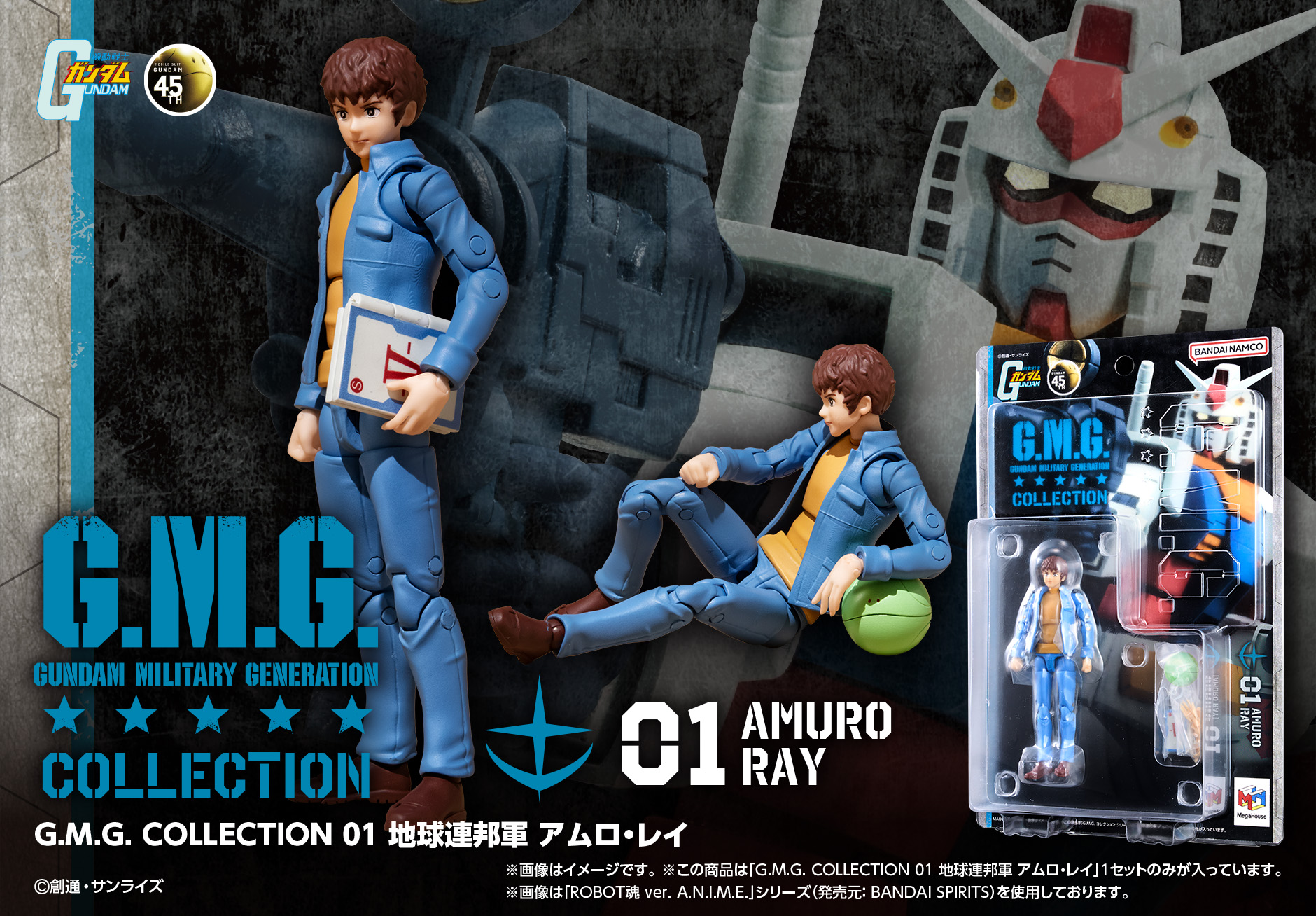 G.M.G. Collection 01 MS Gundam Earth Federation Forces Amuro Ray
