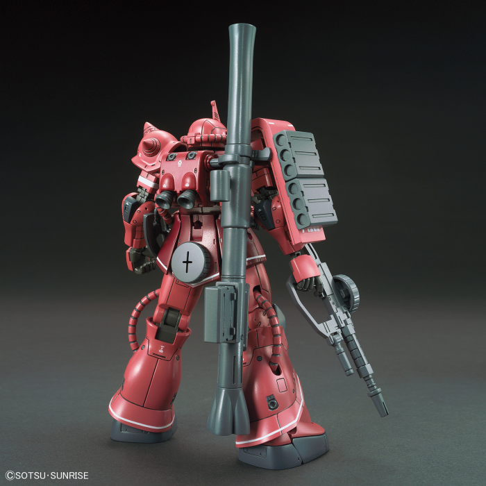 HG Char's Zaku II Red Comet Ver model view 2