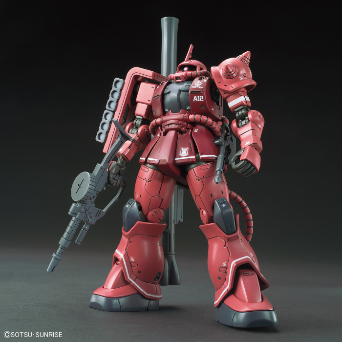 HG Char's Zaku II Red Comet Ver model view 3