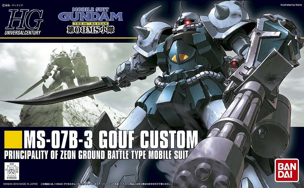 HGUC Gouf Custom box art