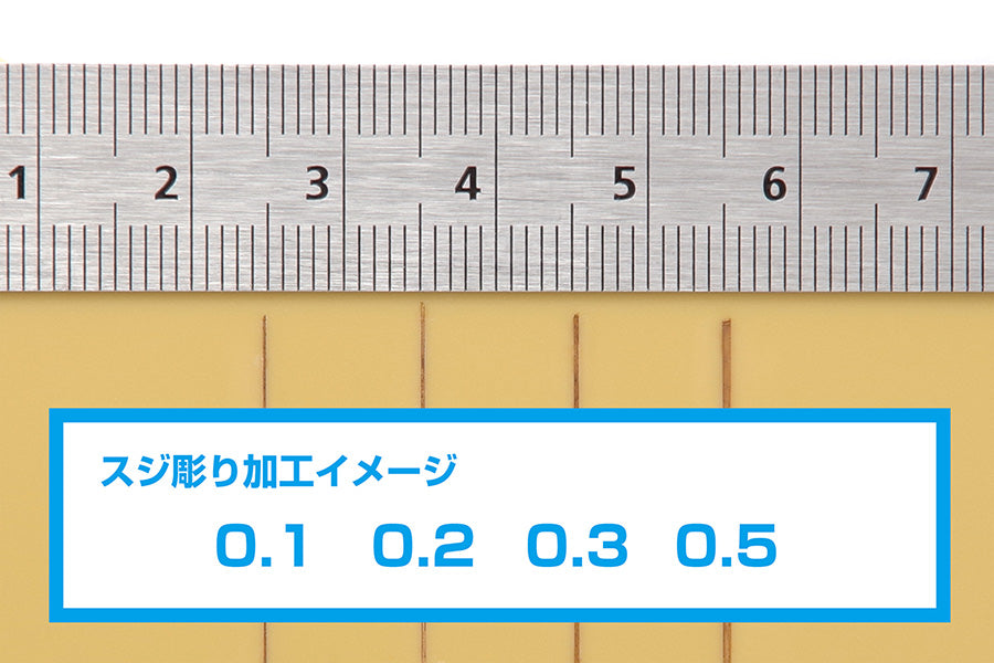 Wave HG Micro Chisel Set HT-556 — groove width examples